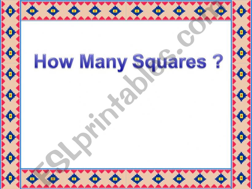 How Many Squares powerpoint