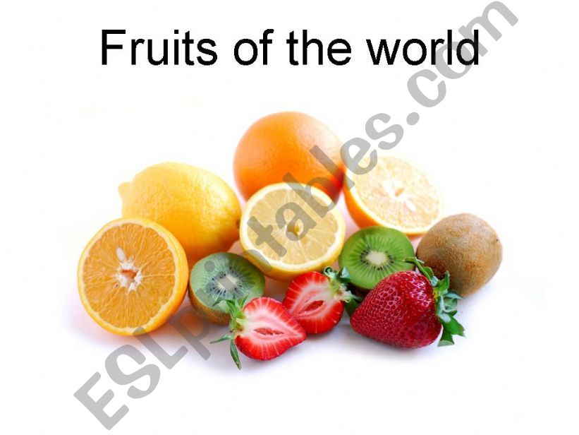 fruits of the world powerpoint