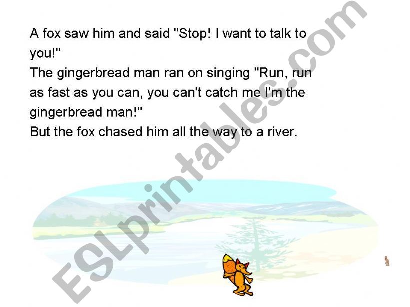 The gingerbread man (Part 3) powerpoint