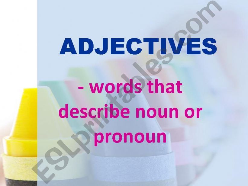 Adjectives powerpoint