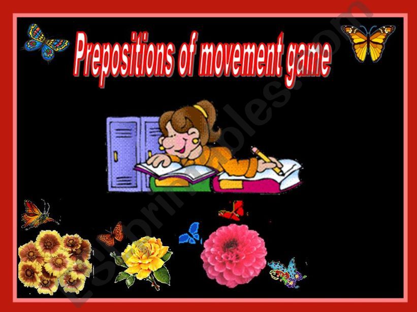 Prepositions of movement game 