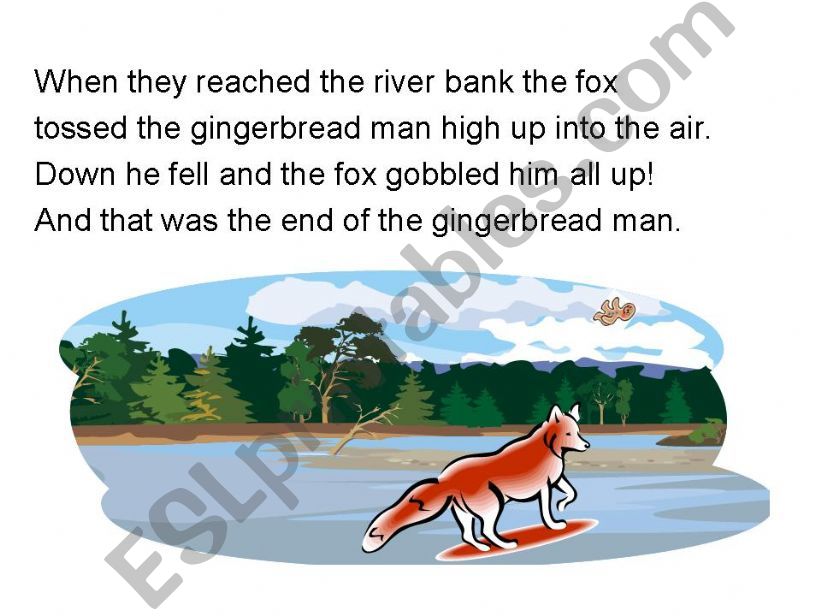 The gingerbread man (The end) powerpoint