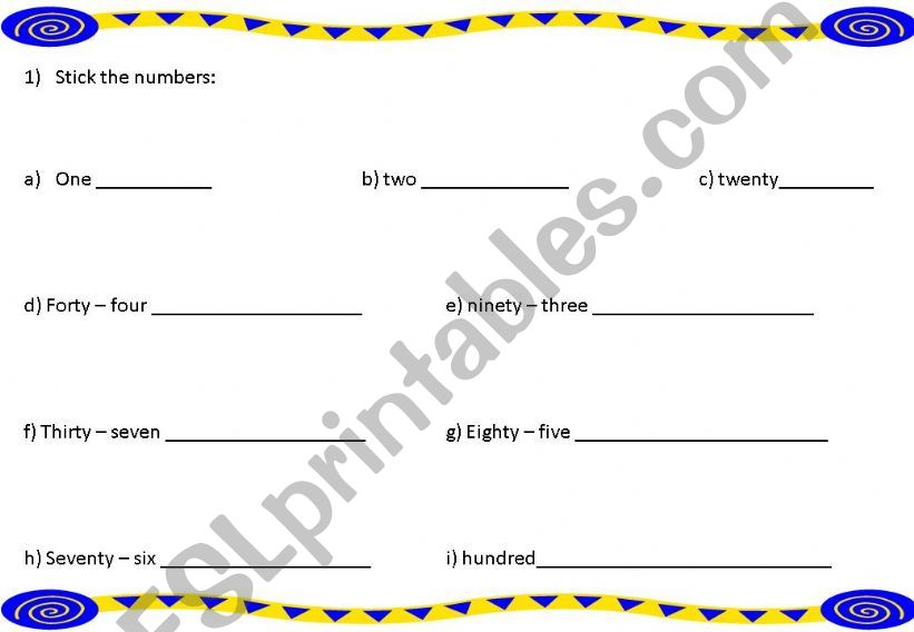 Numbers and Plurals powerpoint