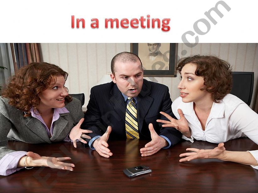 Arguing In A Meeting powerpoint
