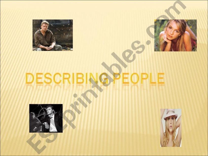 Describing people powerpoint