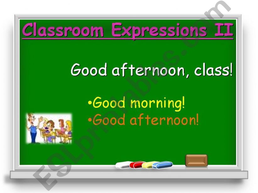 Classroom expressions II powerpoint
