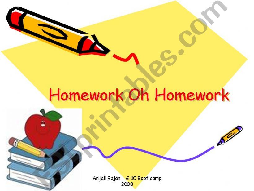 homework powerpoint