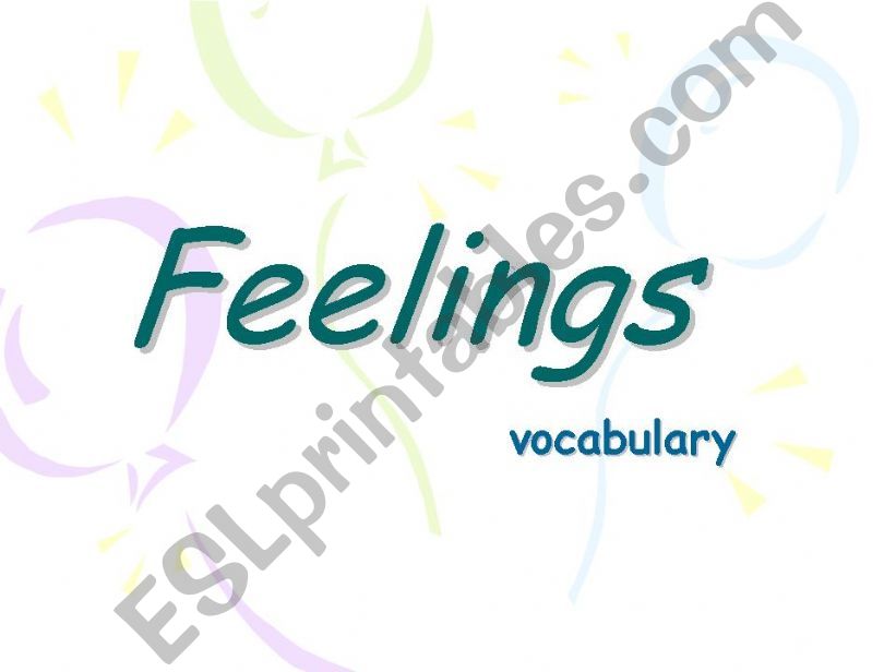 Feelings powerpoint