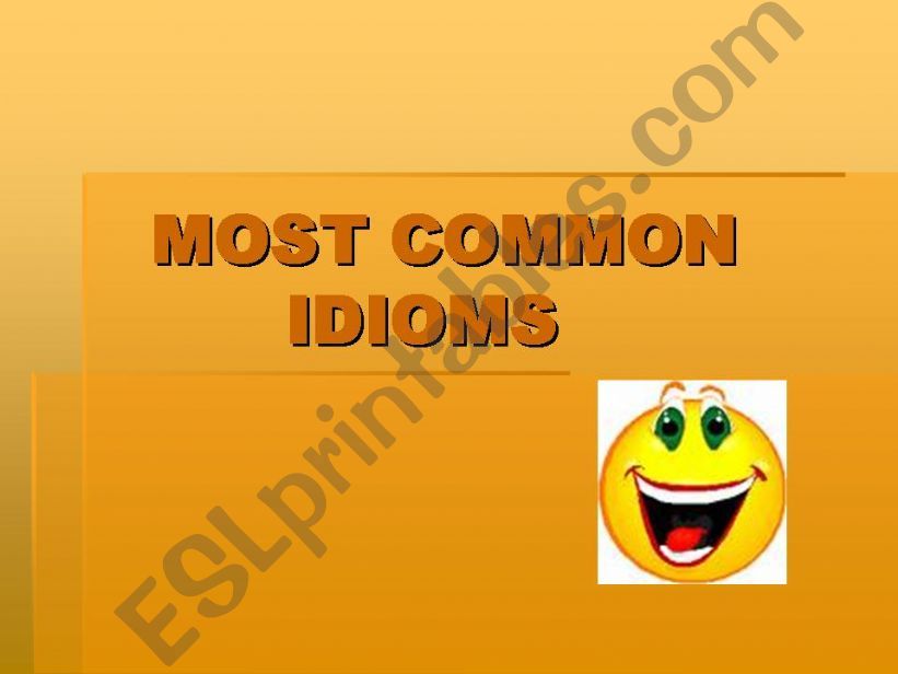 Idioms powerpoint