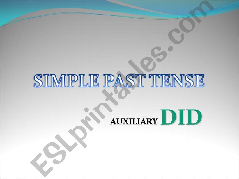 simple past powerpoint