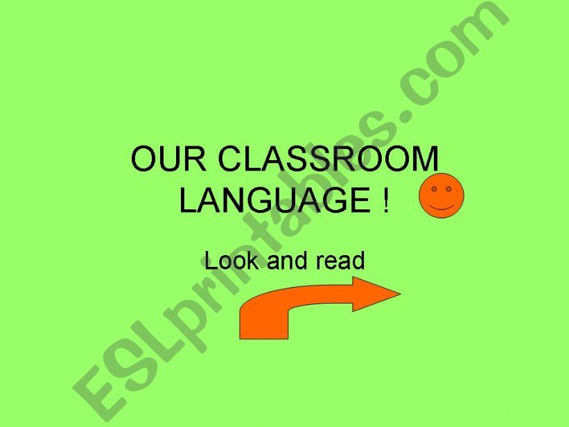 Classroom language powerpoint