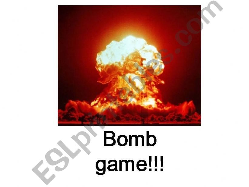 bomb game powerpoint