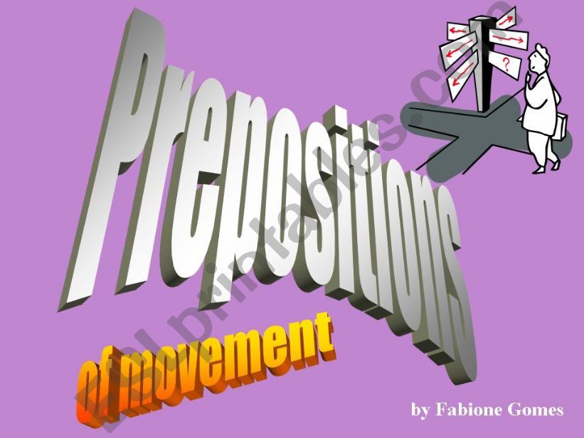 Prepositions of Movement powerpoint