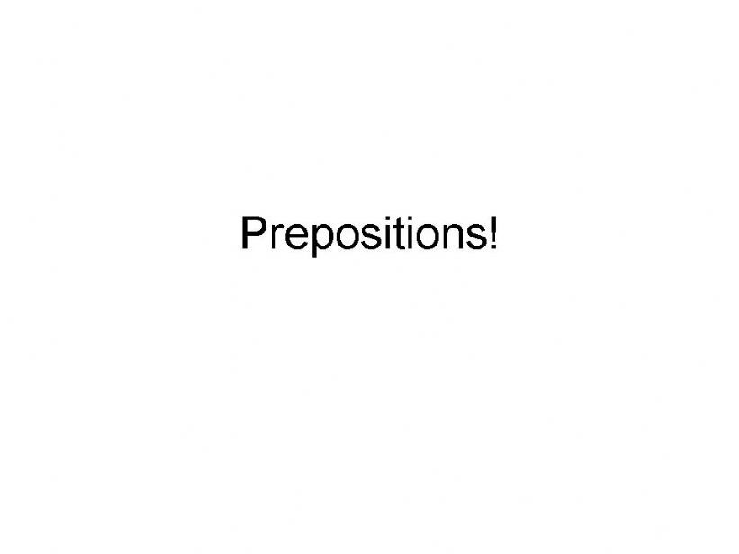 Prepositions powerpoint