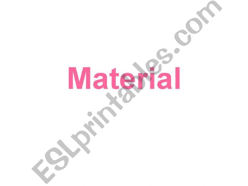 Materials & Shapes powerpoint