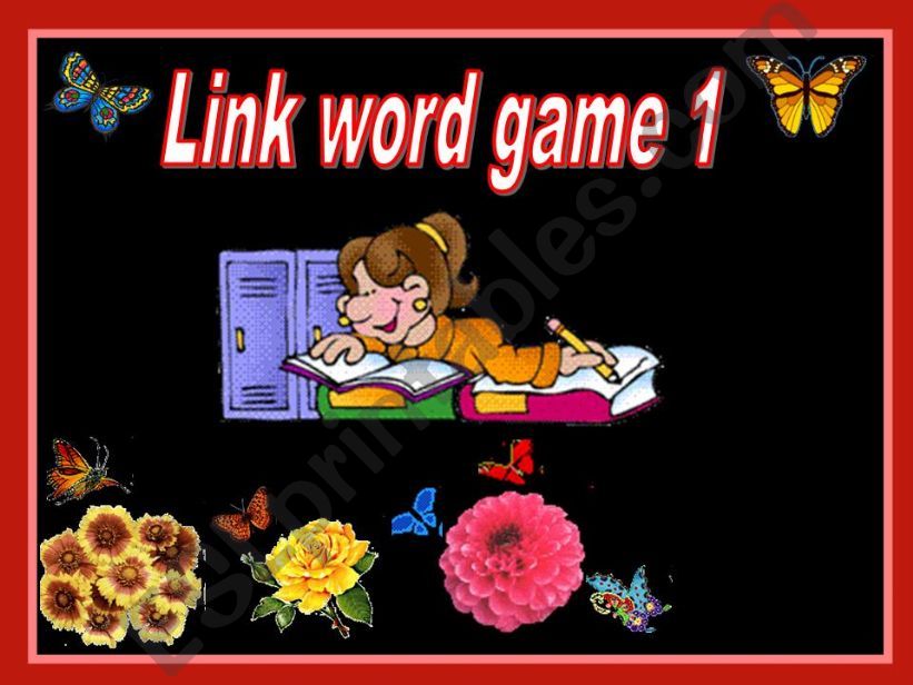 Link words game part 1 powerpoint