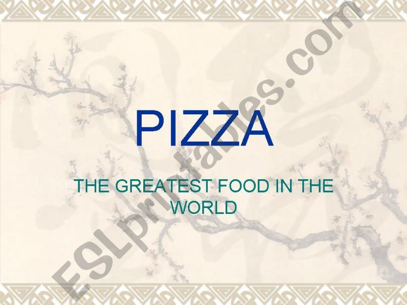 Pizza powerpoint