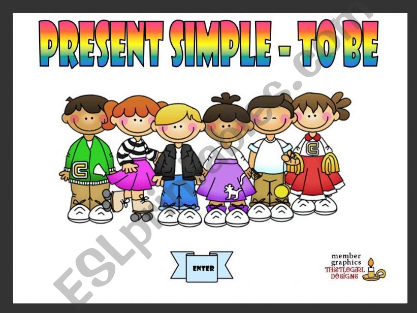 PRESENT SIMPLE - TO BE (GAME) powerpoint
