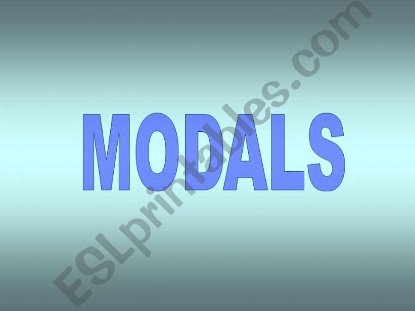 modals powerpoint