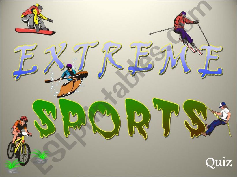 Quiz Extreme Sports powerpoint