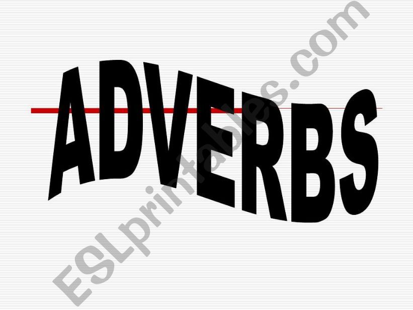 Adverbs powerpoint