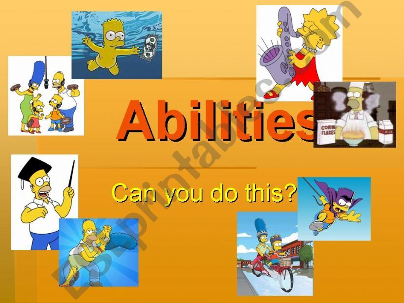 Abilities - Can/Cat powerpoint