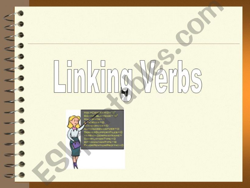 Linking Verbs powerpoint