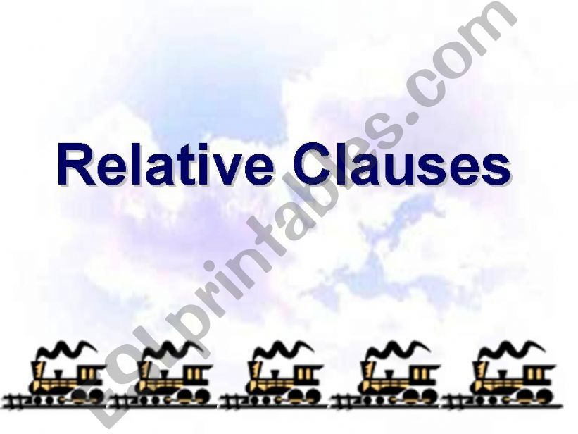 Relative Clauses powerpoint
