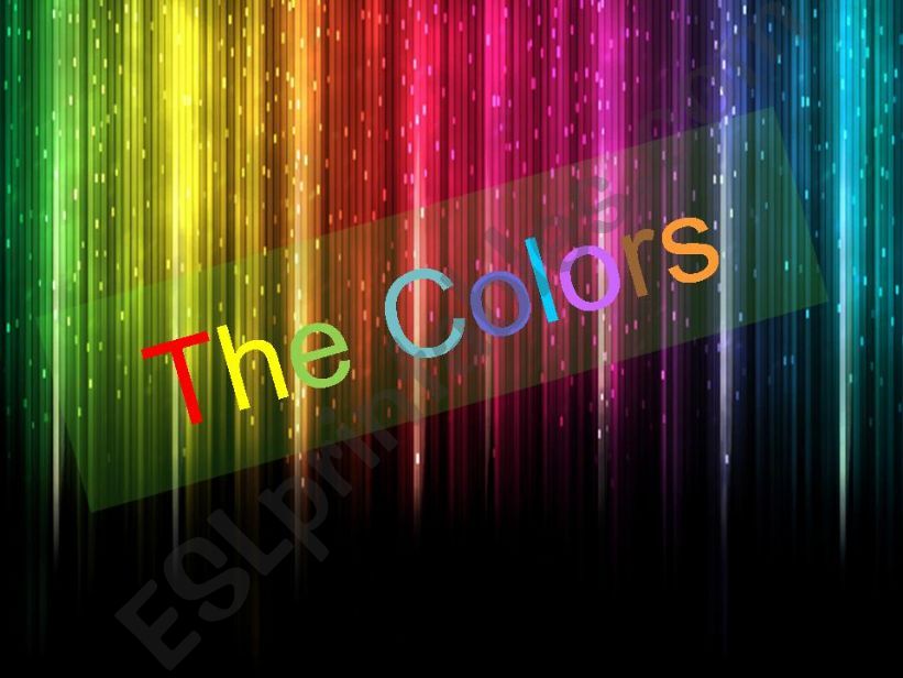 The Colors I powerpoint