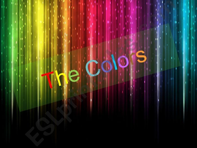 The colors II powerpoint