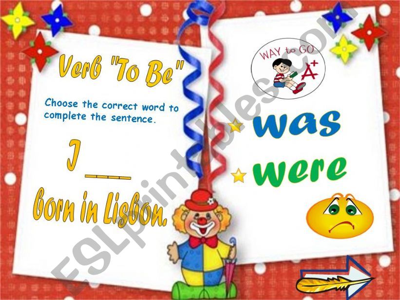 Verb To be - Simple Past powerpoint