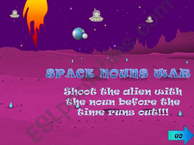 SPACE NOUNS WAR powerpoint