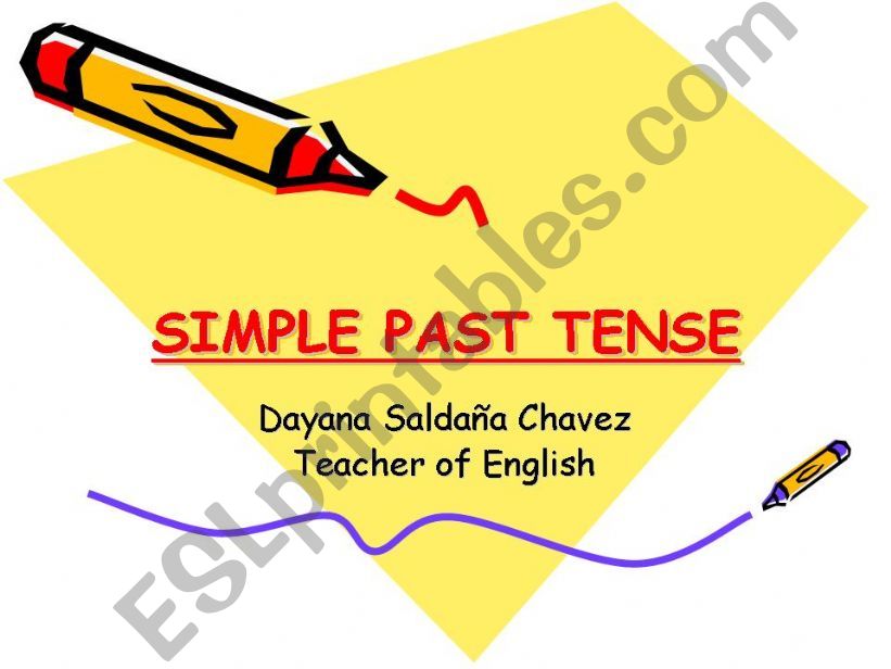 Simple Past Tense Regular and irregular Verbs 