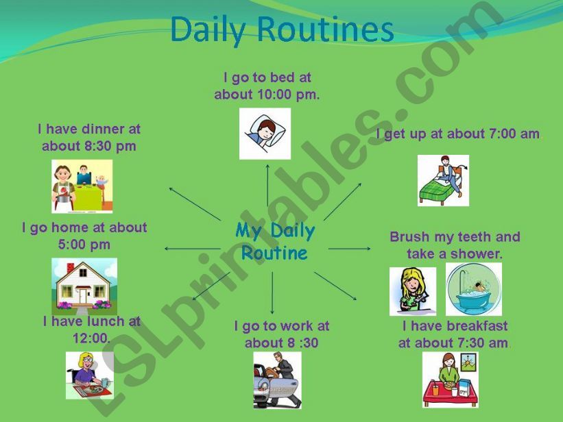 daily routine powerpoint