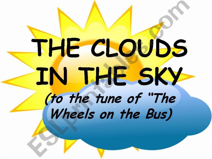 The Clouds in the Sky powerpoint