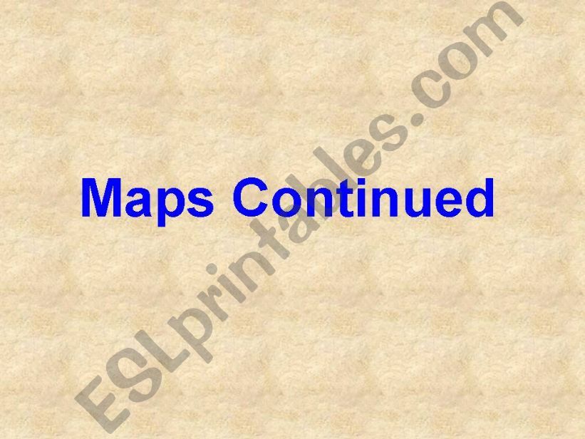 types of maps powerpoint