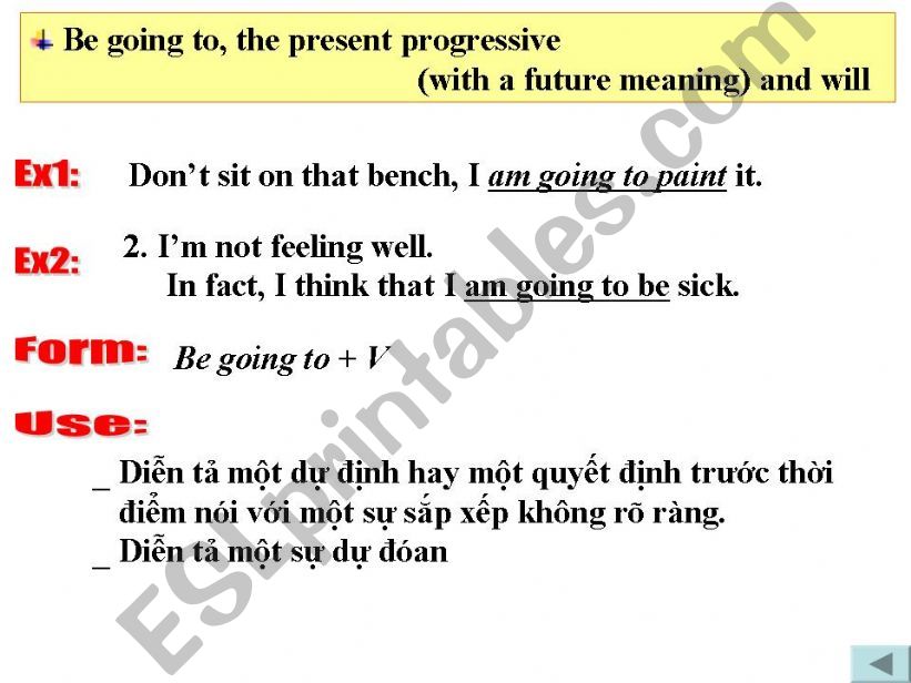 Be goin gto powerpoint