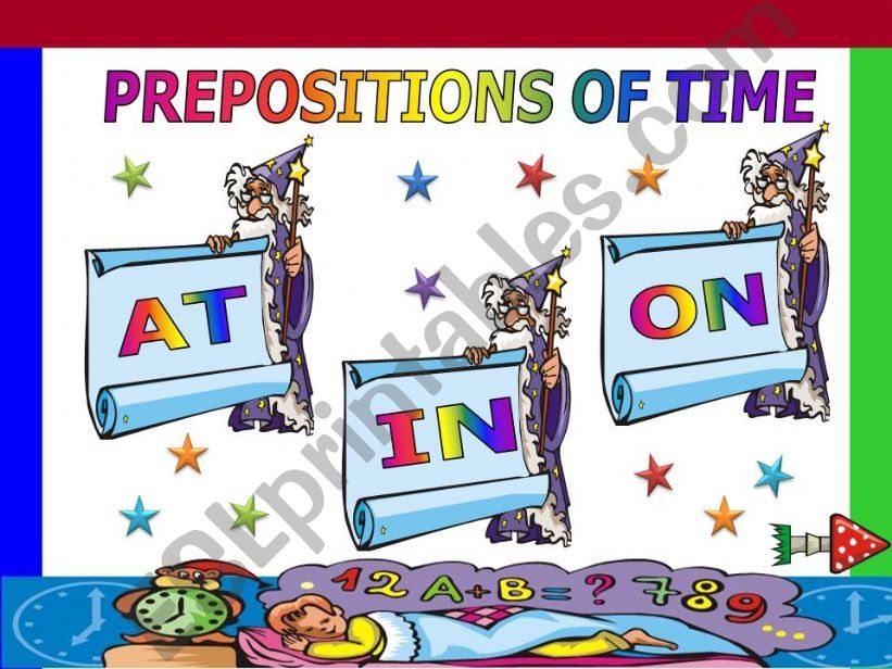 Prepositions of time powerpoint