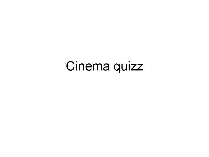 numbers in the cinema quizz powerpoint