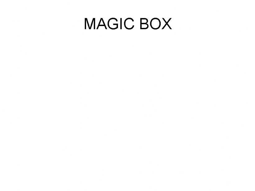 Opposites! (Magic Box) powerpoint