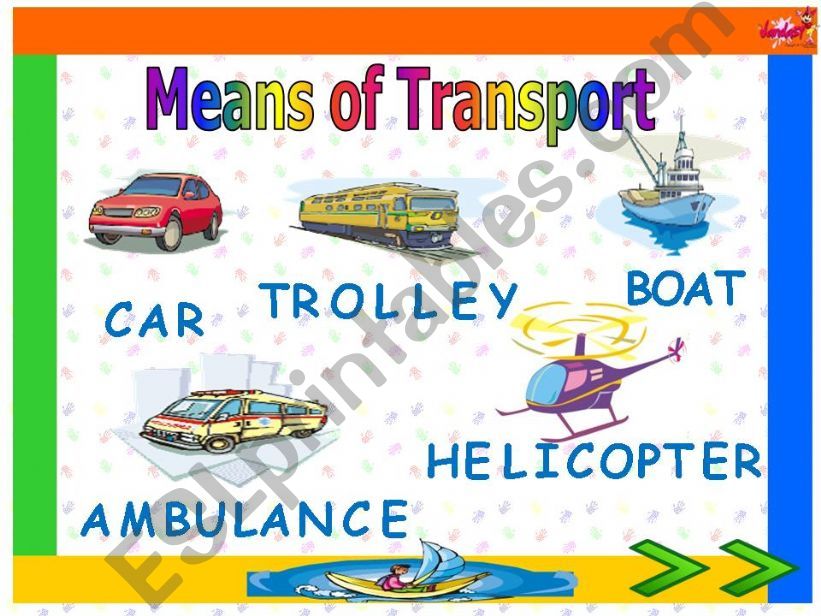 Means of transport -  powerpoint