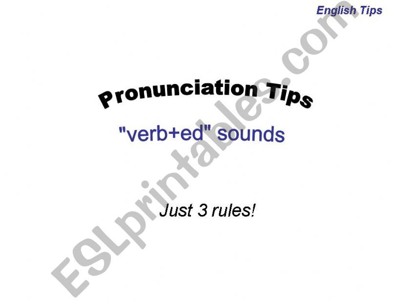 Pronunciation Tips for 