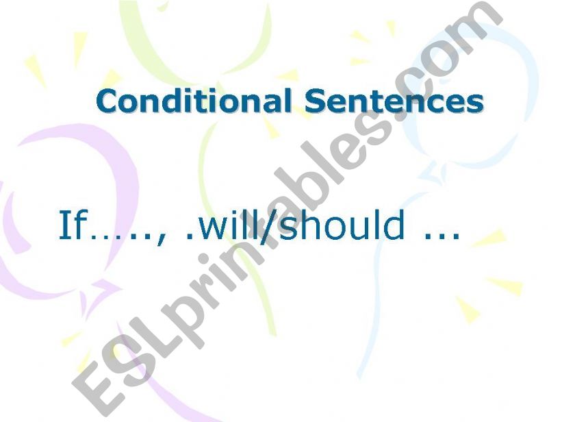 Conditional Sentences powerpoint