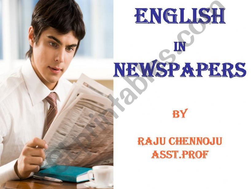 English In Newspapers powerpoint
