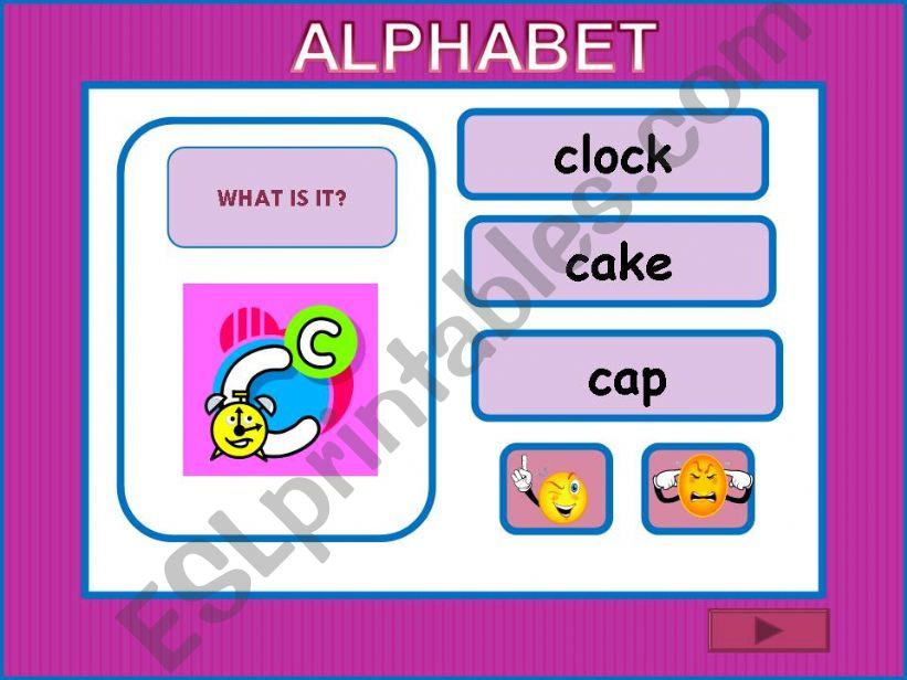 ALPHABET - interactive GAME (26 slides - all letters) set 3/3