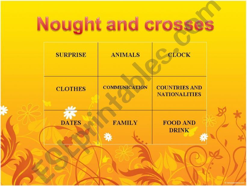 NOUGHTS AND CROSSES game  VERSION 1 (fully editable !  !!! )
