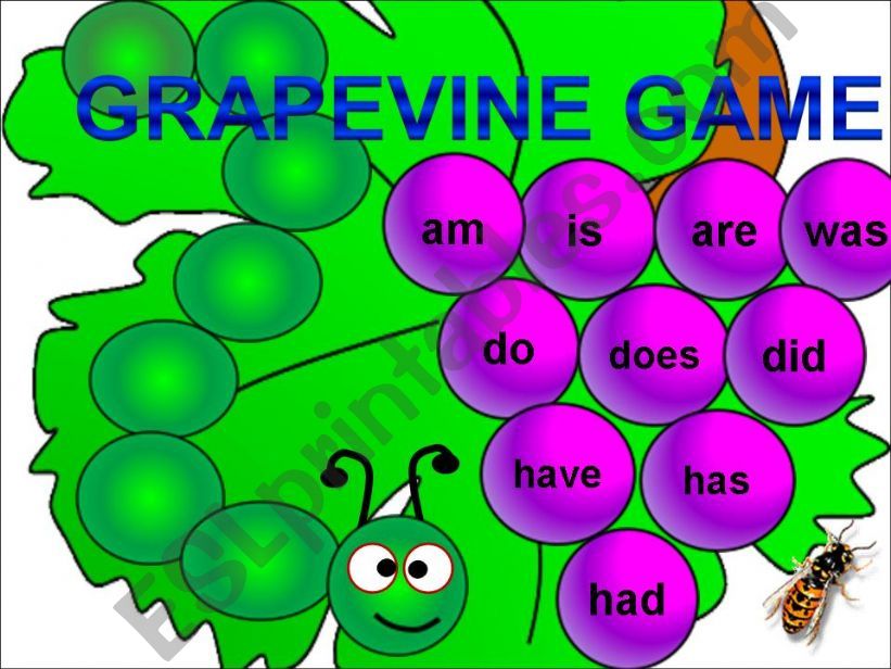 Grapevine Game - Auxiliary verbs