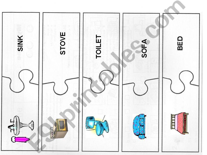 SHAZAN O HOUSE OBJECTS - MATCHING EXERCISE