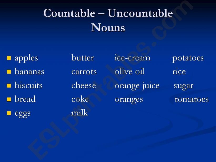 countable uncountable powerpoint