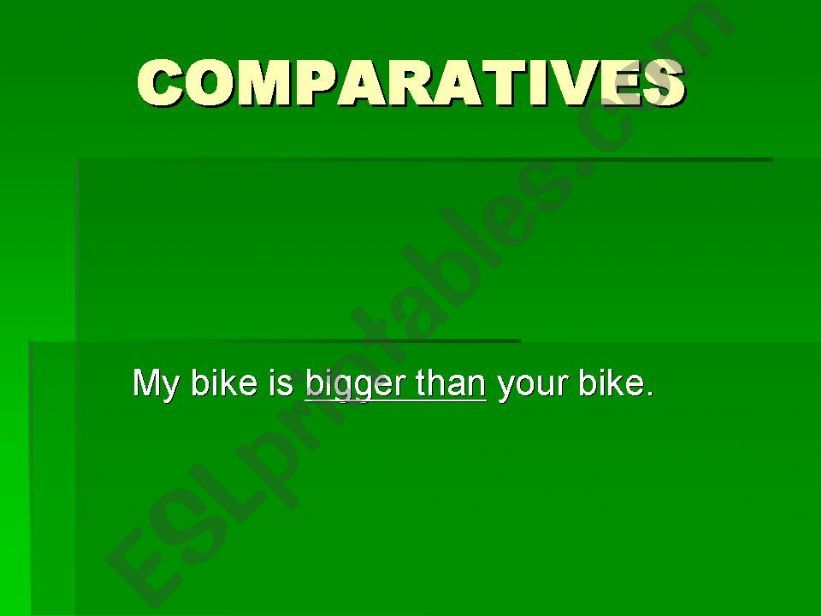 comparatives and superlatives powerpoint